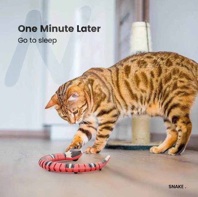 Infrared Induction Electric Milk Snake Cat Toy