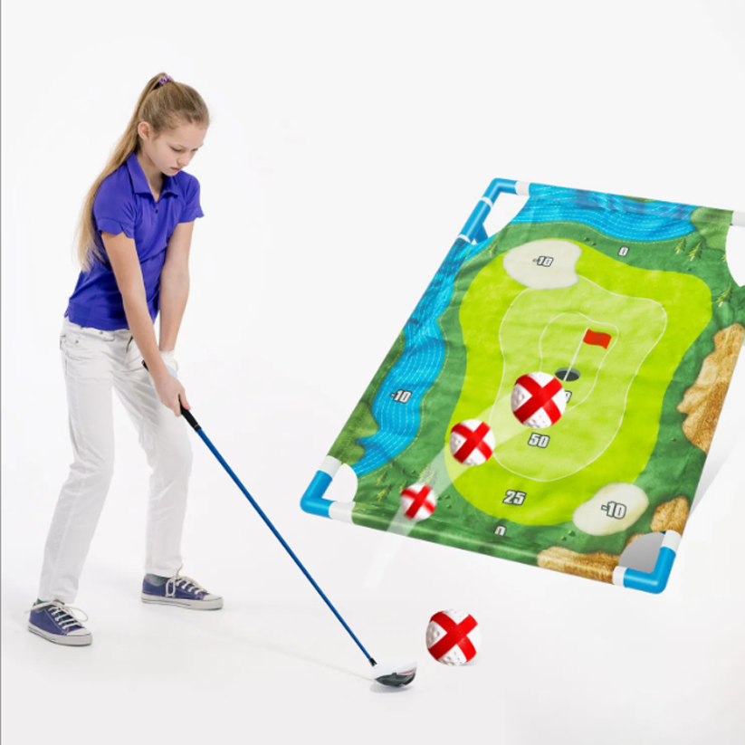 Kids Sticky Ball Golf Game Set for Indoor & Outdoor