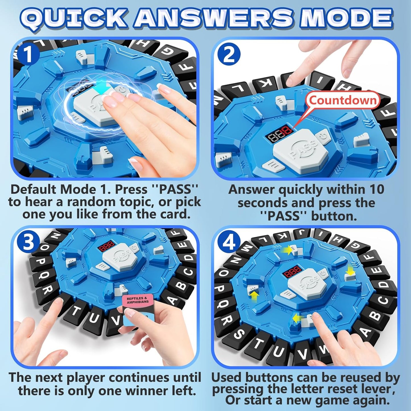 Fast-Paced Alphabet Party Game for Kids & Family