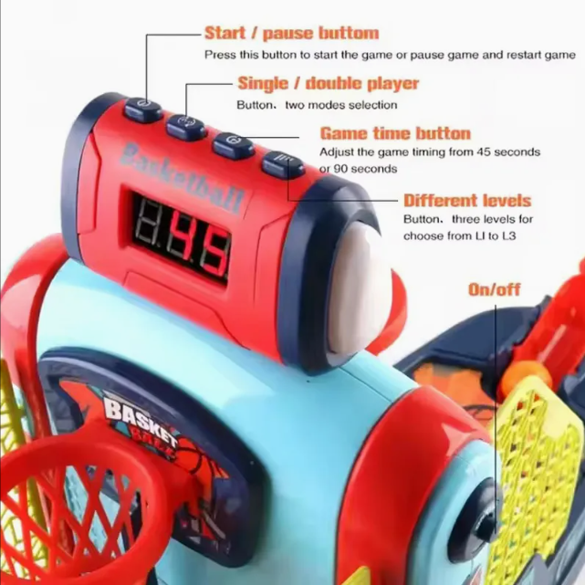Electronic Tabletop Basketball Shooting Game for Kids