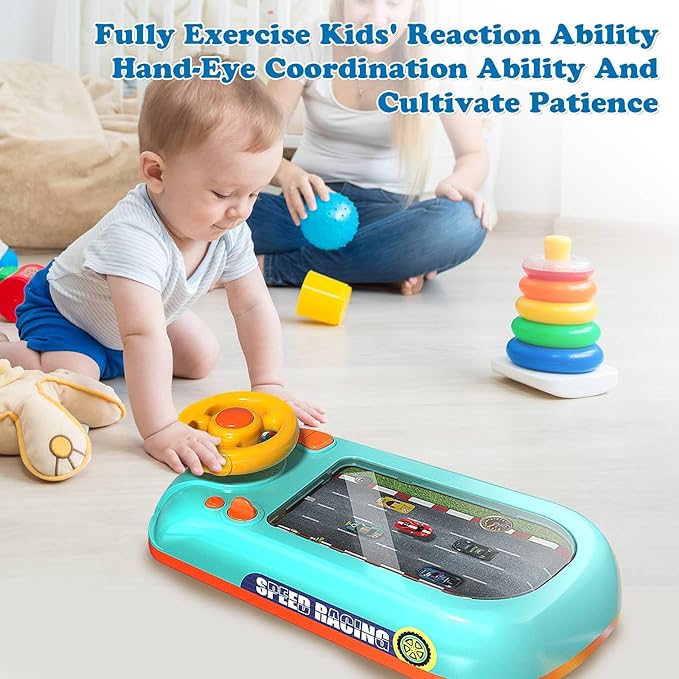 Kids Racing Adventure Steering Wheel Game Toy