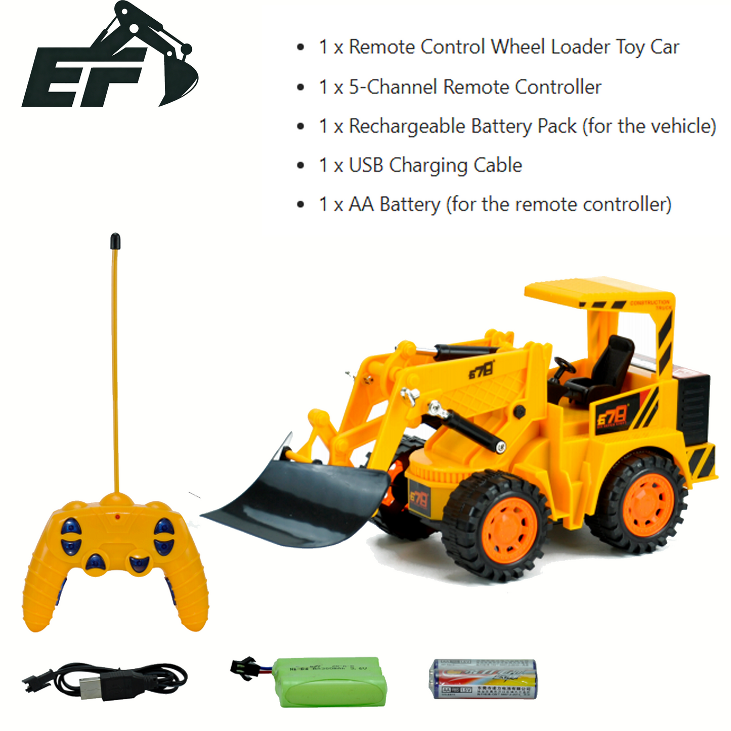 8028E-Remote Control Snow Plow Toy Truck