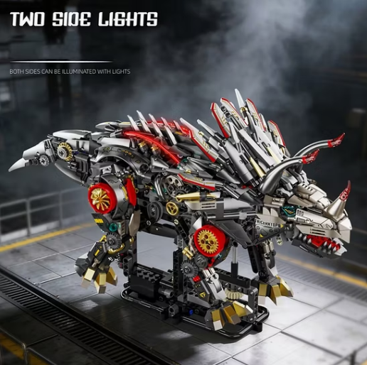 Mechanical Triceratops Building Blocks Set