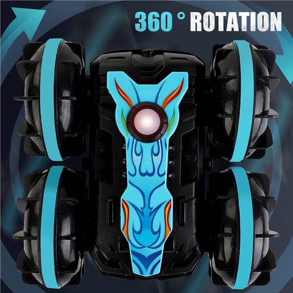 Amphibious RC Stunt Car - Waterproof 4WD Double-Sided Flip Toy