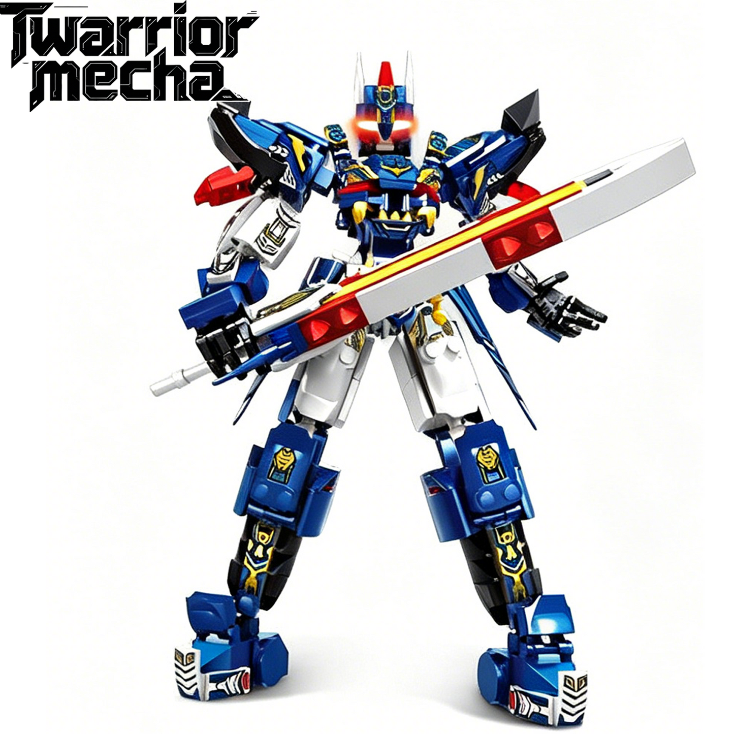 2-in-1 Cao Cao Mecha Building Blocks, Transformable STEM Toy