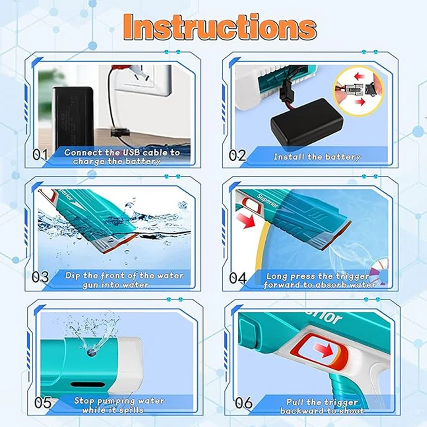 Automatic Electric Water Gun