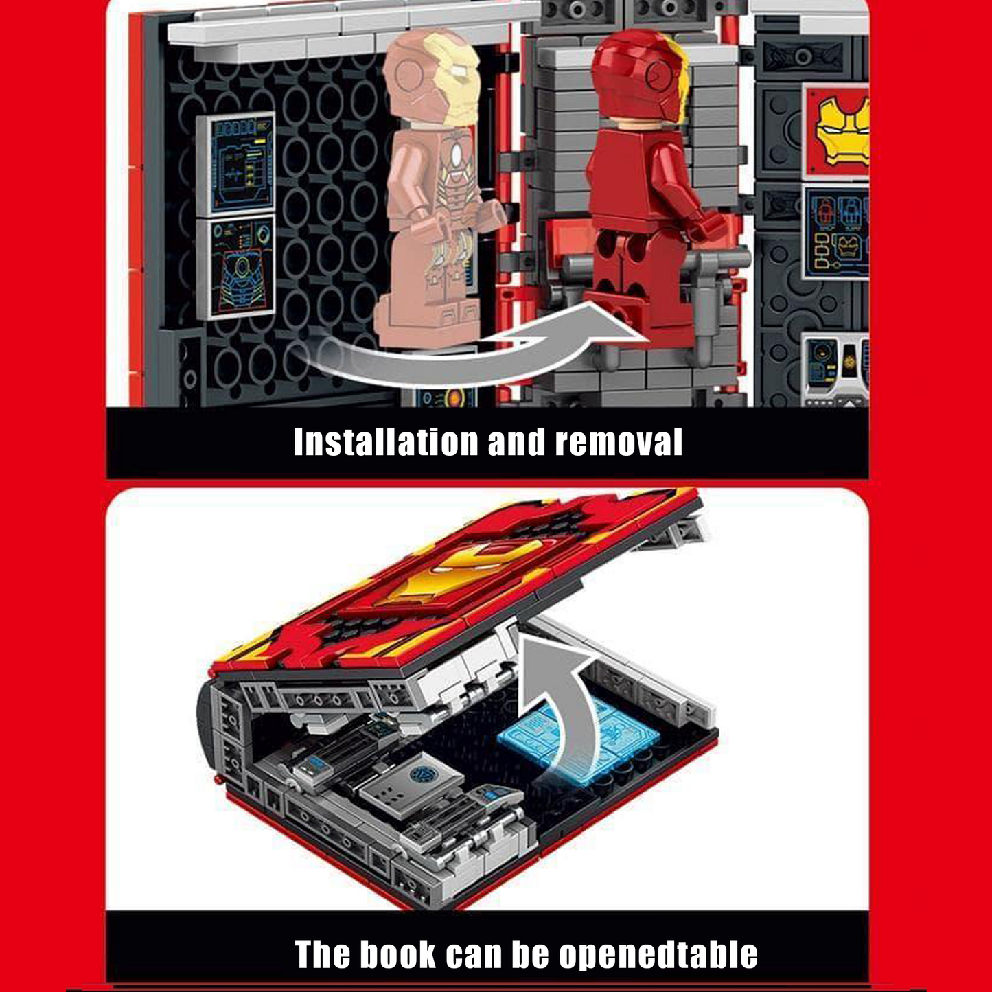 Super Hero Block Book Building Set