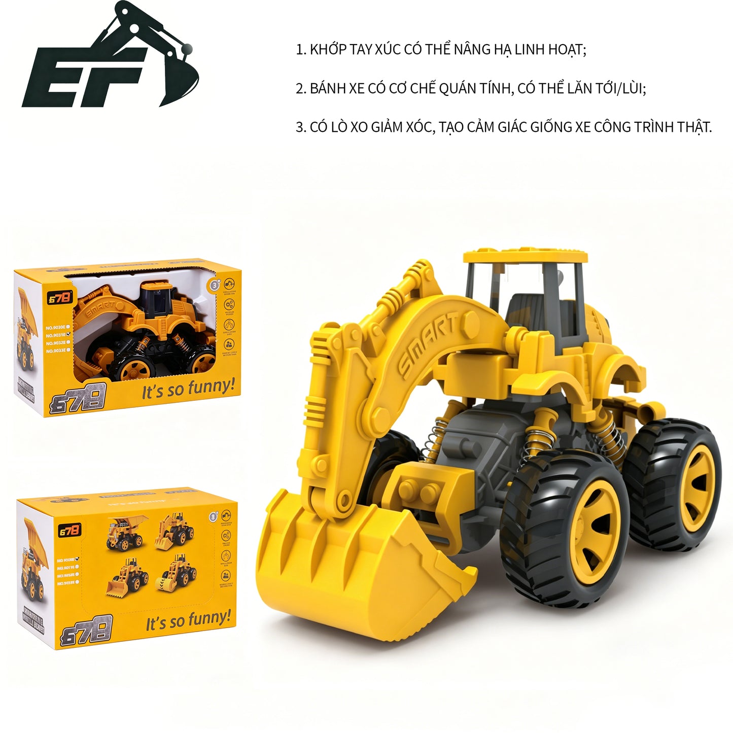 9031-Inertia Excavator Toy for Kids
