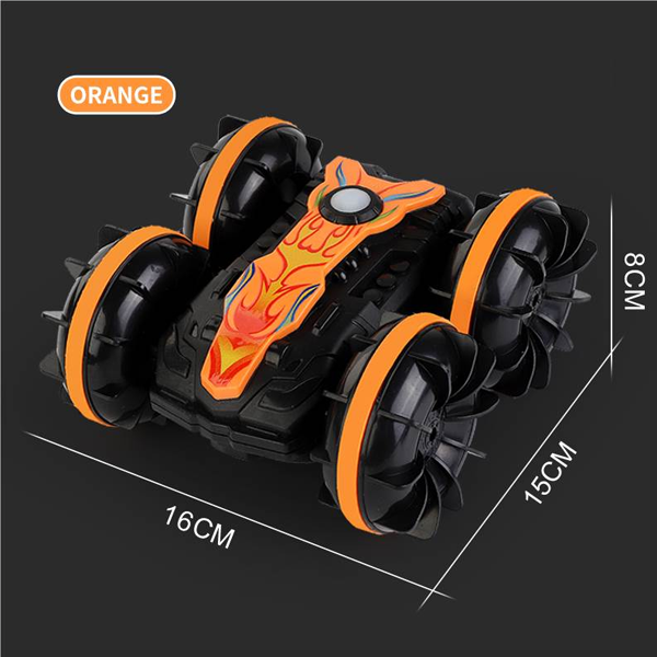 Amphibious RC Stunt Car - Waterproof 4WD Double-Sided Flip Toy