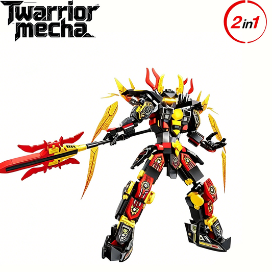 2-in-1 Transformable Mecha & Beast Building Blocks, STEM Educational Toy