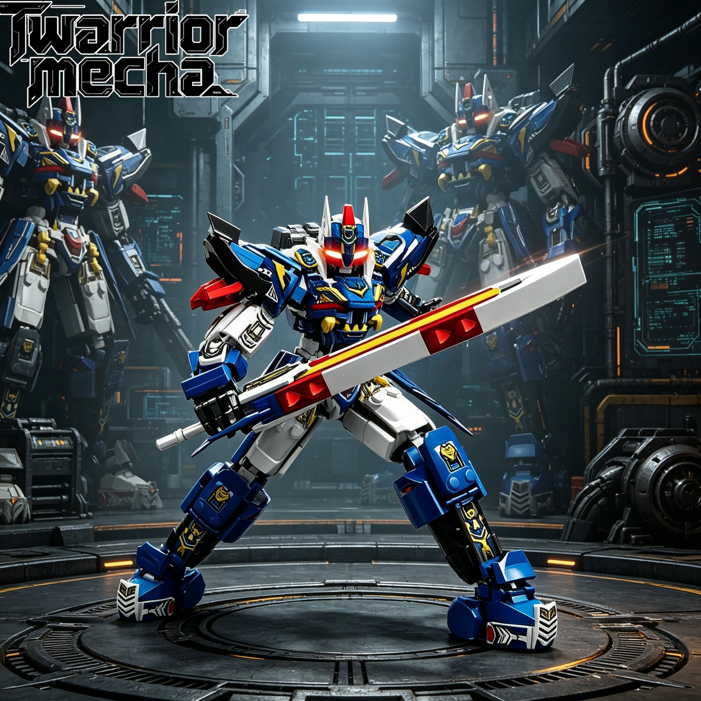 2-in-1 Cao Cao Mecha Building Blocks, Transformable STEM Toy