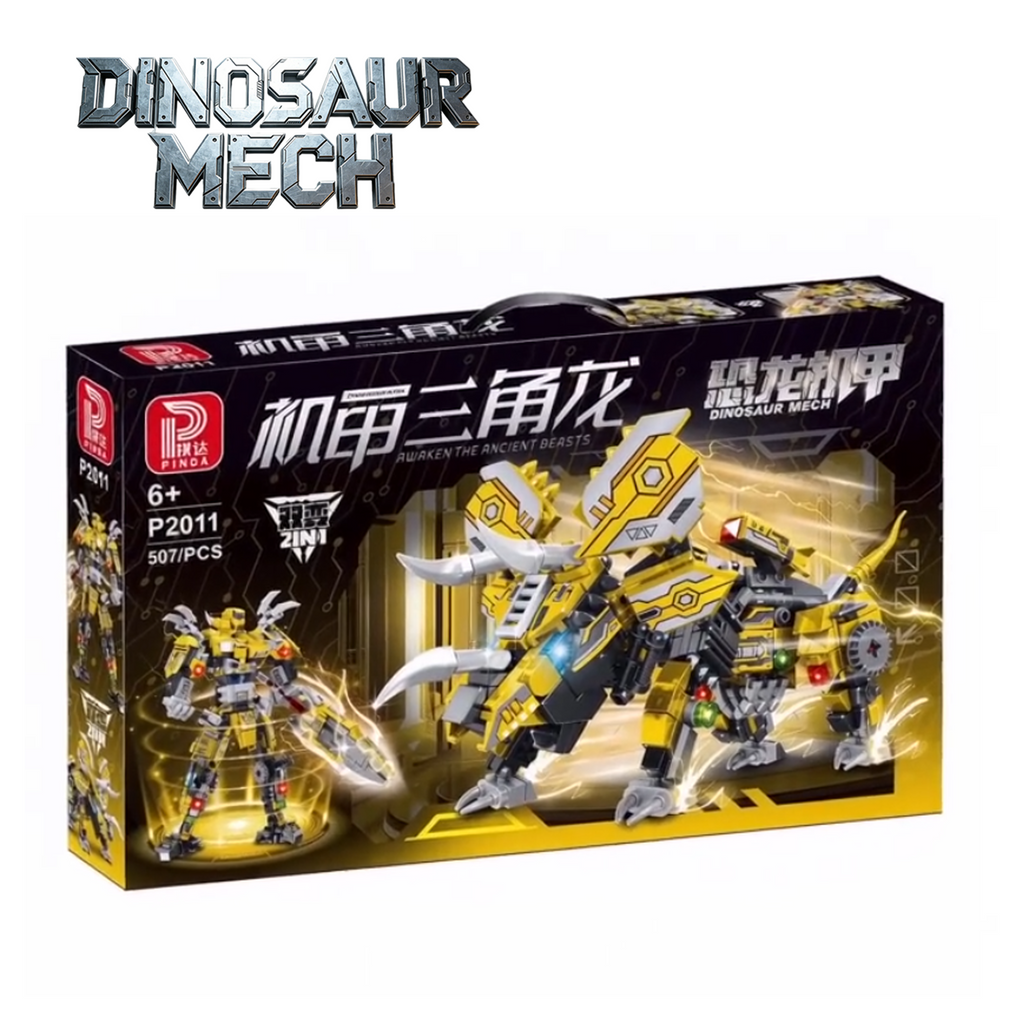 ตัวต่อหุ่นยนต์ไทรเซอราทอปส์ 2-in-1, ของเล่น STEM