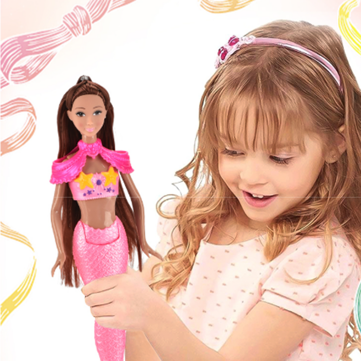 14" Mermaid Princess Doll Playset