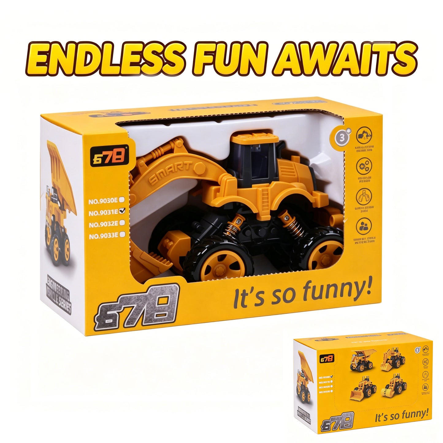 9031-Inertia Excavator Toy for Kids