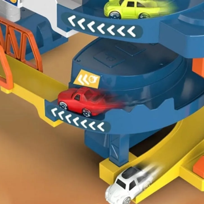 Electric Orbital Space Base Car Track Playset