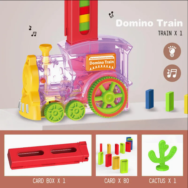 Automatic Domino Train Toy Set