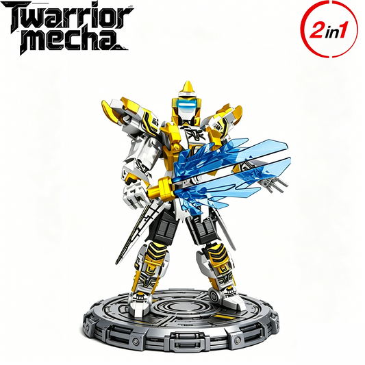 2-in-1 Transformable Mecha & Beast Building Blocks, 504PCS STEM Toy