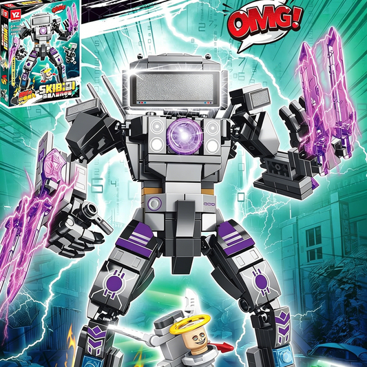 Super Mecha Building Blocks, STEM Toy with Minifigures