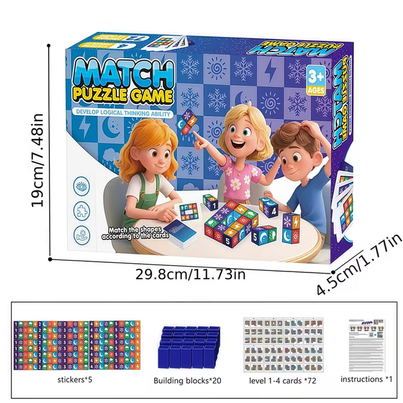 Match Puzzle Block Game for Kids & Family