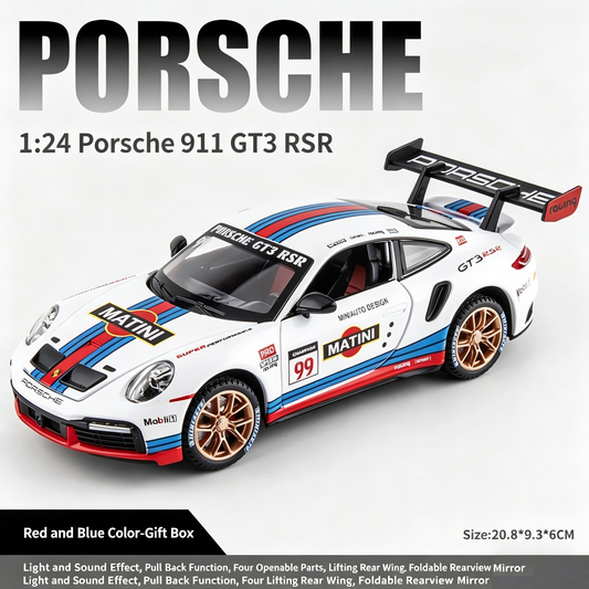 1:24 Scale Alloy Race Car Model with Light & Sound