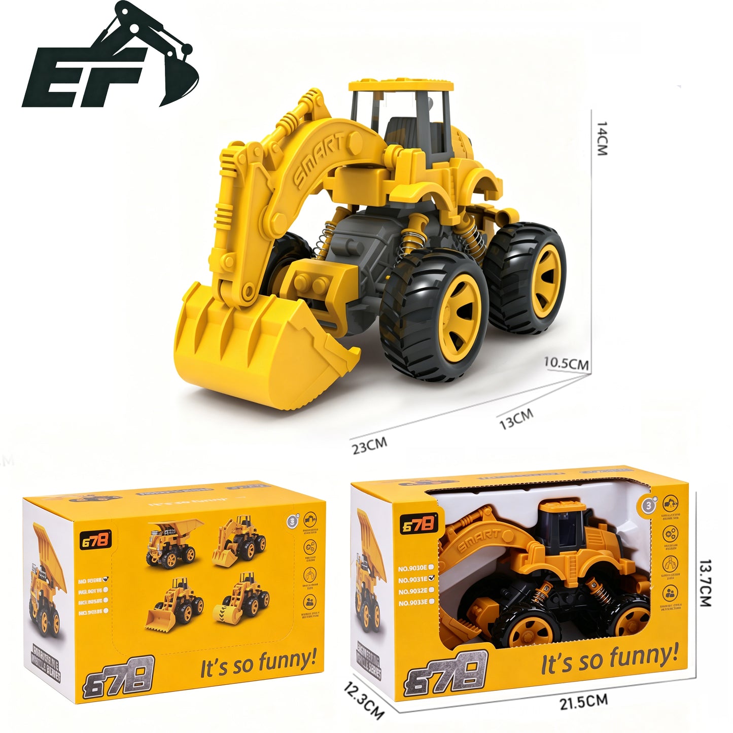 9031-Inertia Excavator Toy for Kids