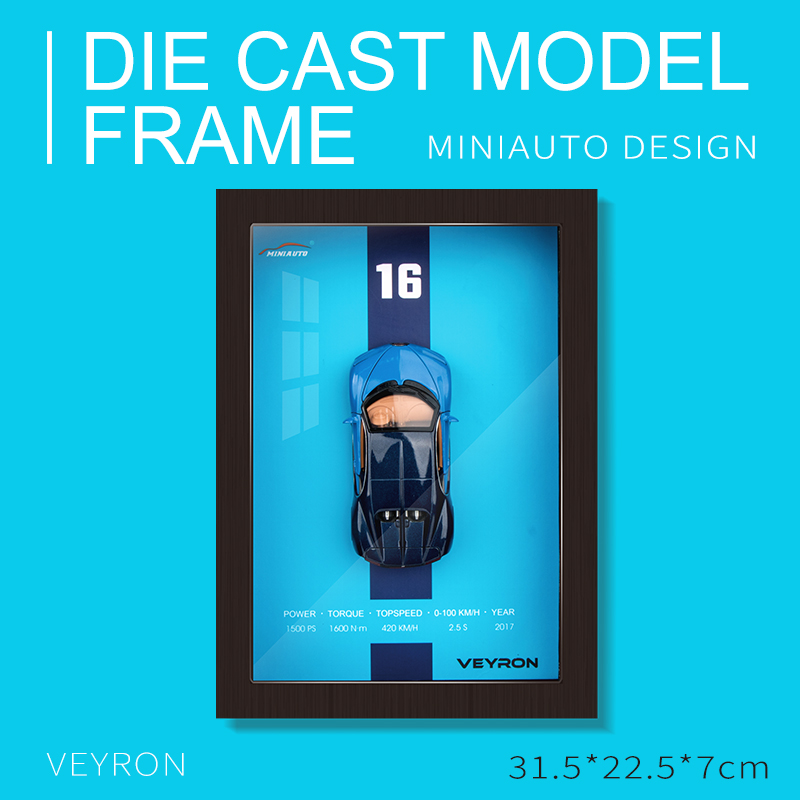 1:32 Die-Cast Car Model 3D Shadow Box Frame Display