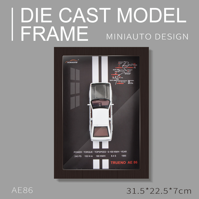 1:32 Die-Cast Car Model 3D Shadow Box Frame Display