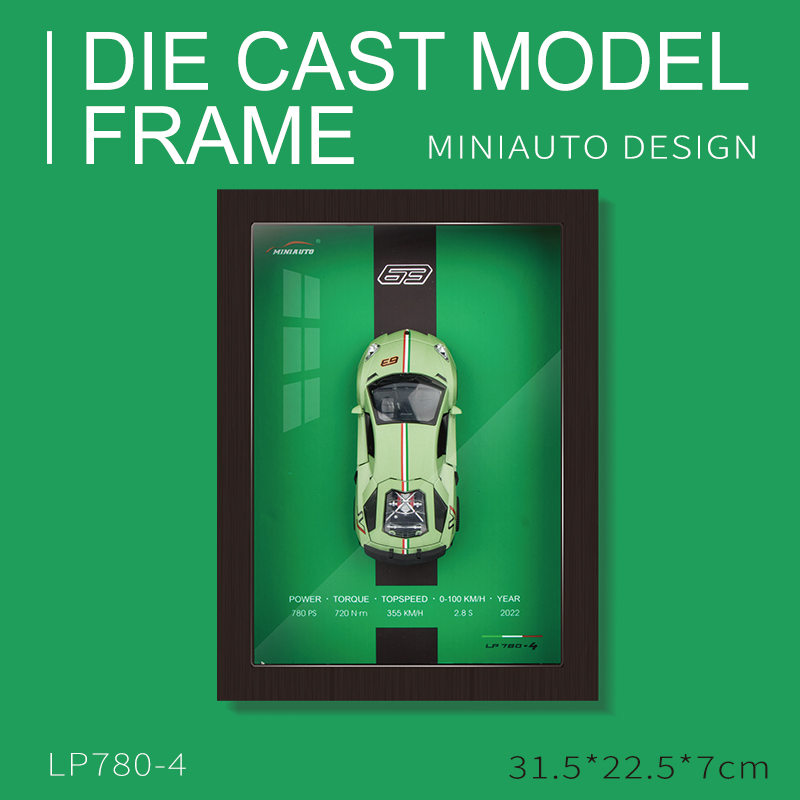1:32 Die-Cast Car Model 3D Shadow Box Frame Display