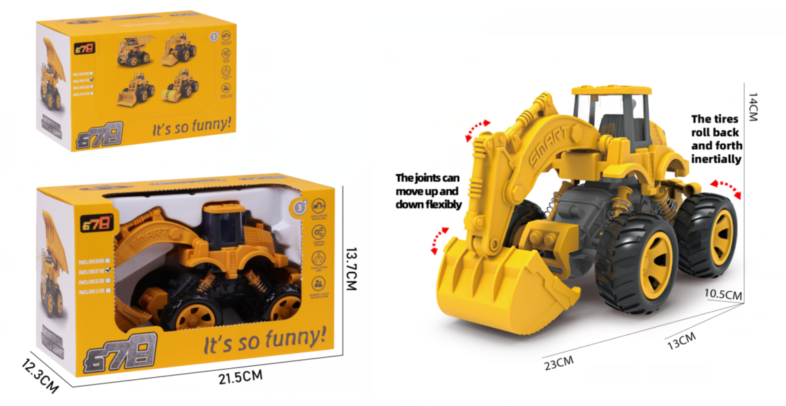 9031-Inertia Excavator Toy for Kids