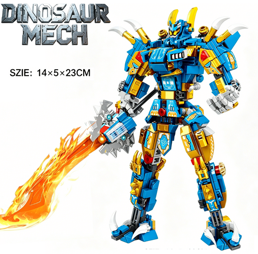 2-in-1 Spinosaurus Mecha Building Blocks, STEM Toy for Kids